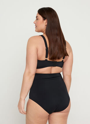 Bikini underdel med ekstra høj talje, Black, Model image number 1