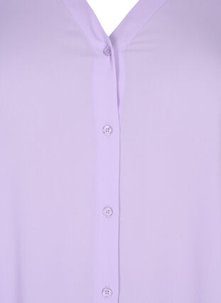 Langærmet skjorte med v-hals, Purple Rose, Packshot image number 2