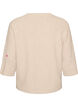 Strikbluse med sm&aring; broderede motiver, Beige, Packshot image number 1