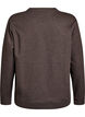 Sweatshirt med rund hals , Brun, Packshot image number 1