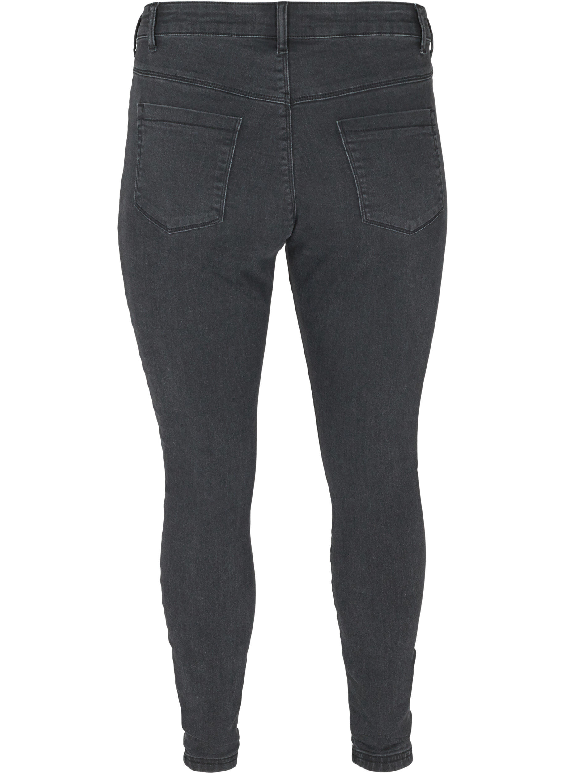 Zizzi Jeggings i bomuldsblanding, Grey Denim, Packshot image number 1