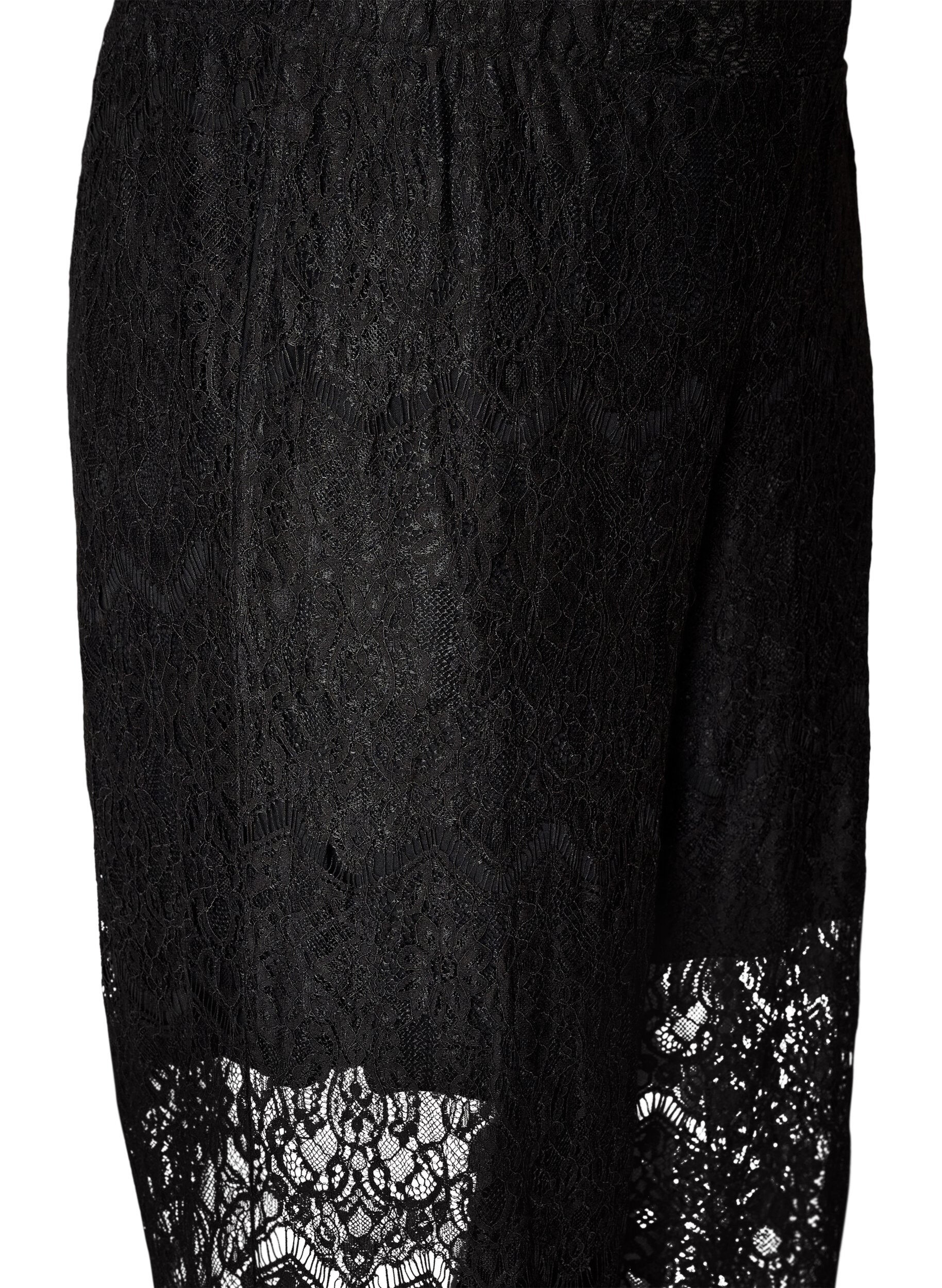 ZizziBlondebukser med lige ben og indershorts, Sort, Packshot image number 2