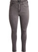 Amy jeans med h&oslash;j talje og super slim fit, Gr&aring;, Packshot image number 0