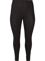 Basis leggings i viskose, Sort