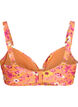 Bikini bh med b&oslash;jle og m&oslash;nster, Orange, Packshot image number 1