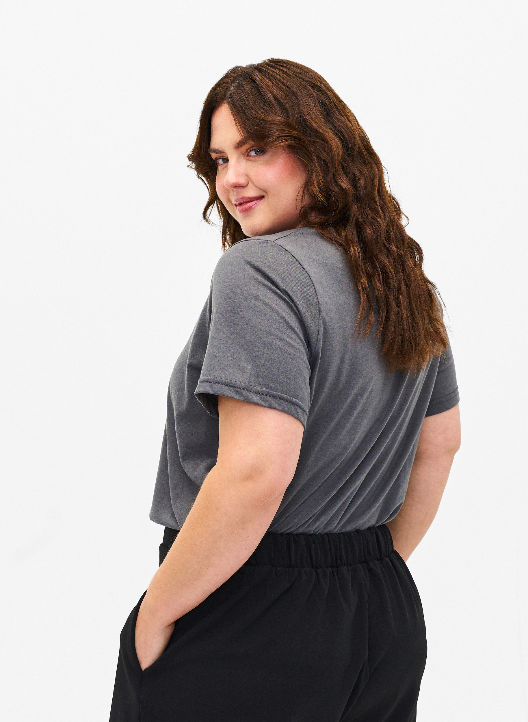 Zizzi FLASH - T-shirt med motiv, Iron Gate Chicago, Model image number 1