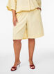 Stribede shorts med h&oslash;j talje og l&oslash;s pasform, Gul, Model image number 3