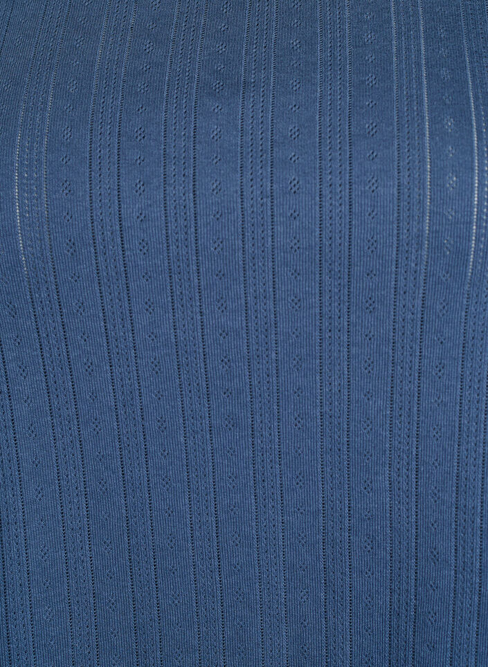 Nattop i &oslash;kologisk bomuld med cap-&aelig;rmer, Bl&aring;, Packshot image number 2