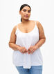 Strop top i viskose, Hvid, Model image number 0