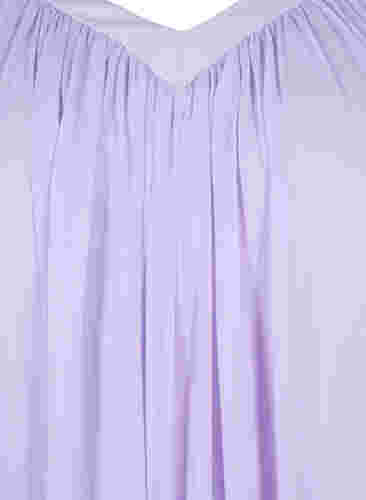 Løs kjole med korte ærmer, Purple Heather, Packshot image number 2