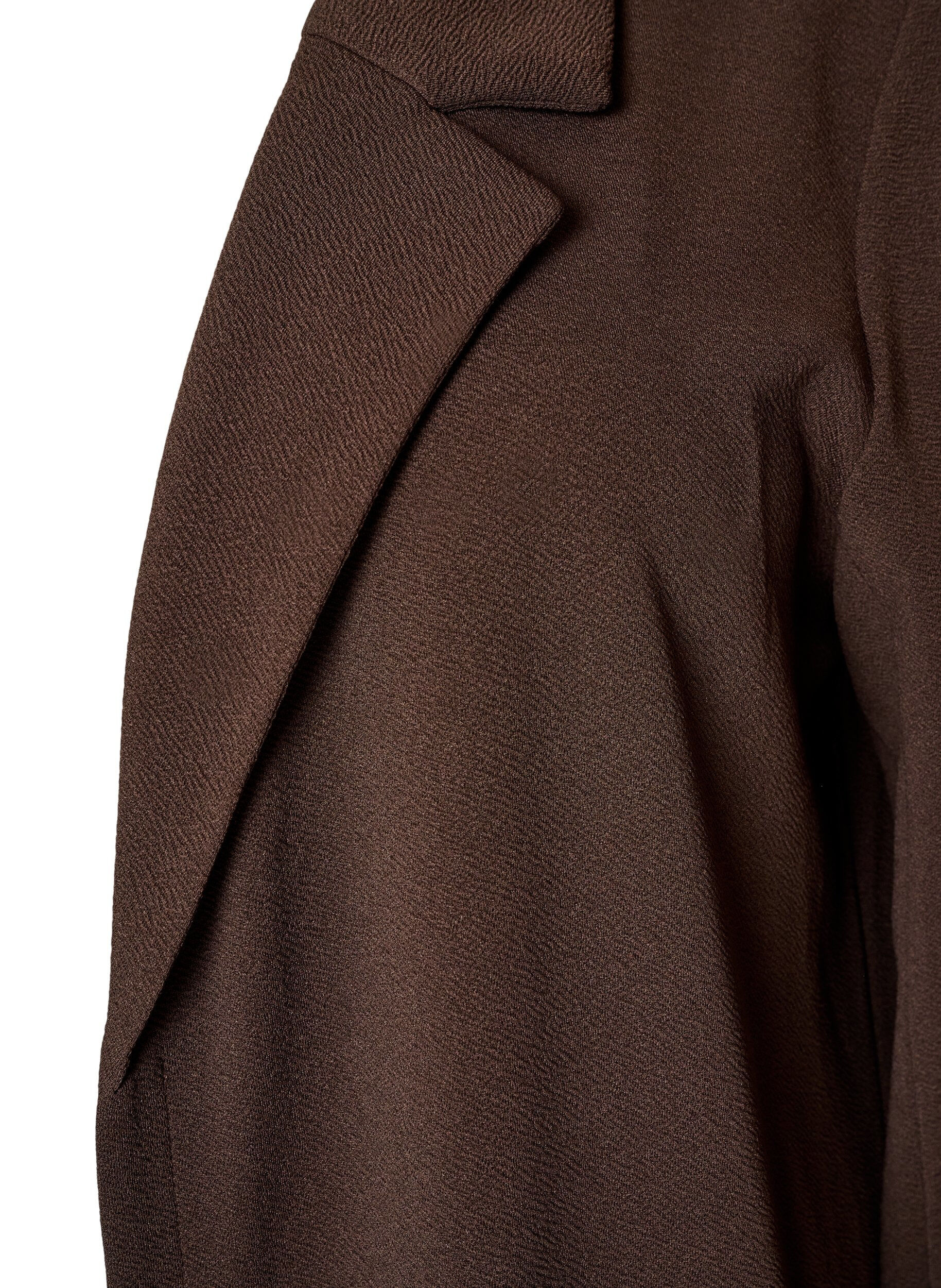 ZizziLang blazer med lommer, Brun, Packshot image number 2