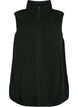 Fleece vest med lommer, Sort, Packshot image number 0