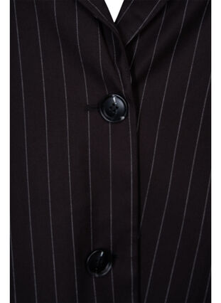 Nålestribet blazer, Black W. Pinstripe, Packshot image number 2