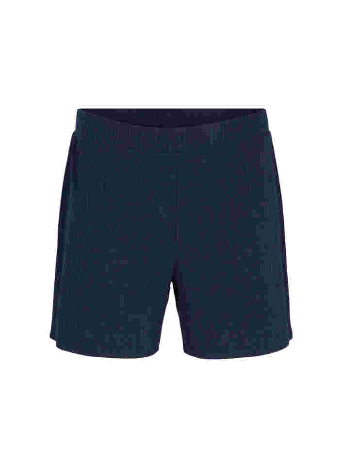 Løse shorts med struktur, Navy Blazer