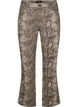 Højtaljede Gemma jeans med slangeprint, Brun, Packshot image number 0
