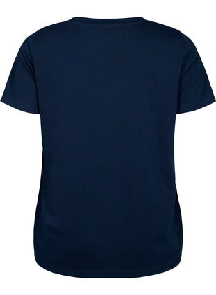 Kortærmet t-shirt med v-udskæring, Navy Blazer, Packshot image number 1