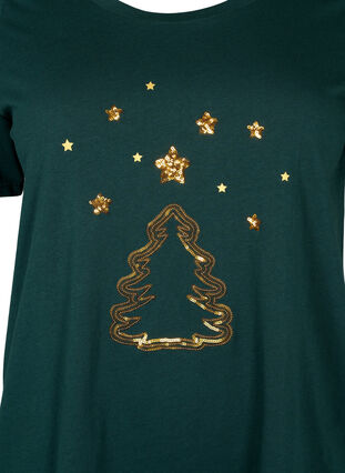 Jule t-shirt med pailletter, Scarab W.  Tree, Packshot image number 2
