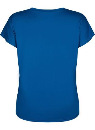 Løs trænings t-shirt med v-hals, Blue Opal, Packshot image number 1