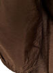 Bluse med 3/4 &aelig;rmer og blondedetalje, Brun, Packshot image number 3