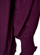 Skjortebluse med fl&aelig;sekrave og rynkedetaljer, Lilla, Packshot image number 3