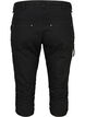 Slim fit capri jeans med lommer, Sort, Packshot image number 1