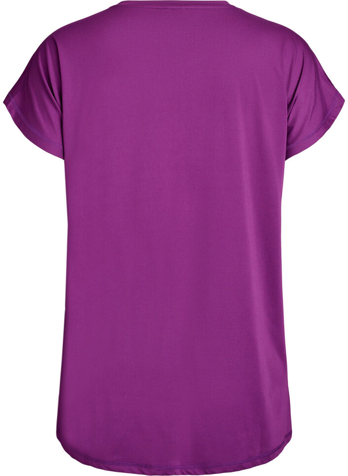 Lang tr&aelig;nings t-shirt, Lilla, Packshot image number 1