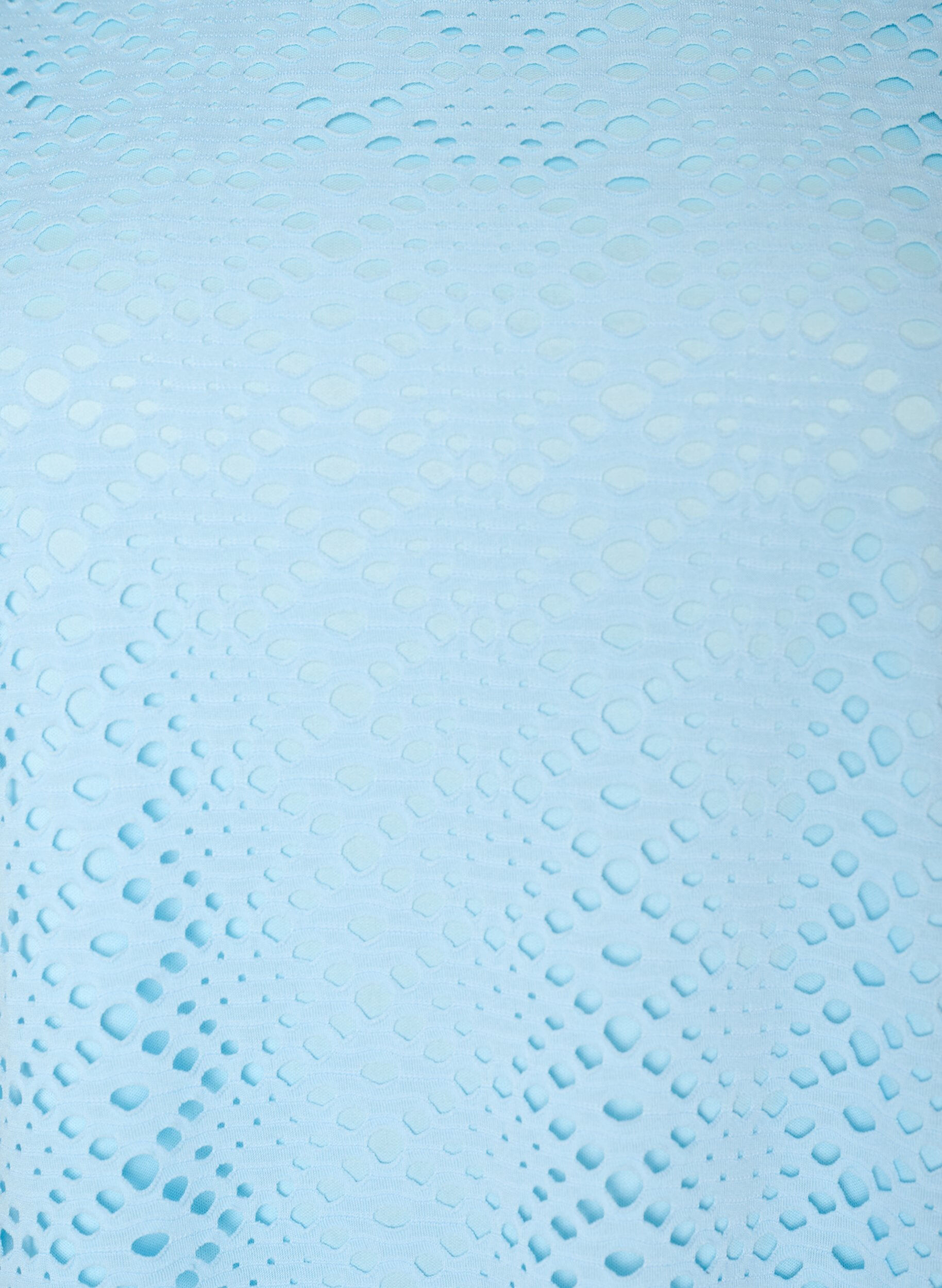 ZizziKn&aelig;lang kjole med hulm&oslash;nster og korte &aelig;rmer, Bl&aring;, Packshot image number 2