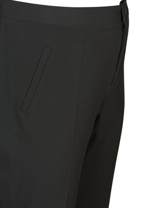 Klassiske bukser med elastik i taljen, Black, Packshot image number 2