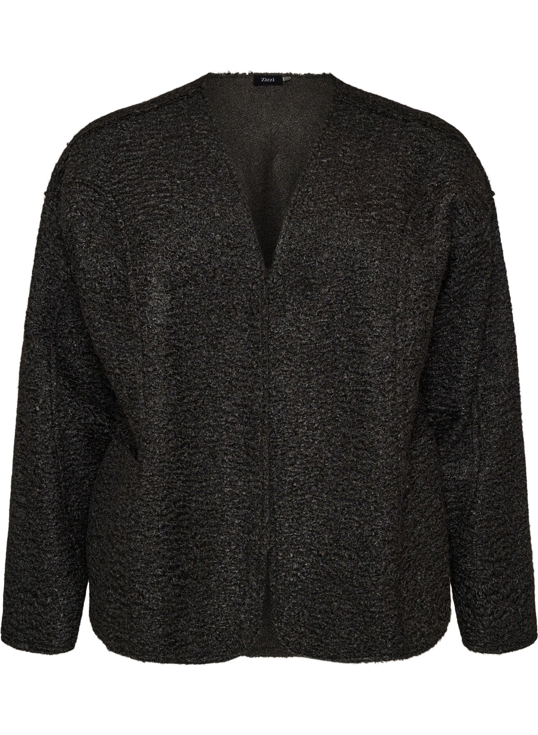 L&oslash;s cardigan med lommer