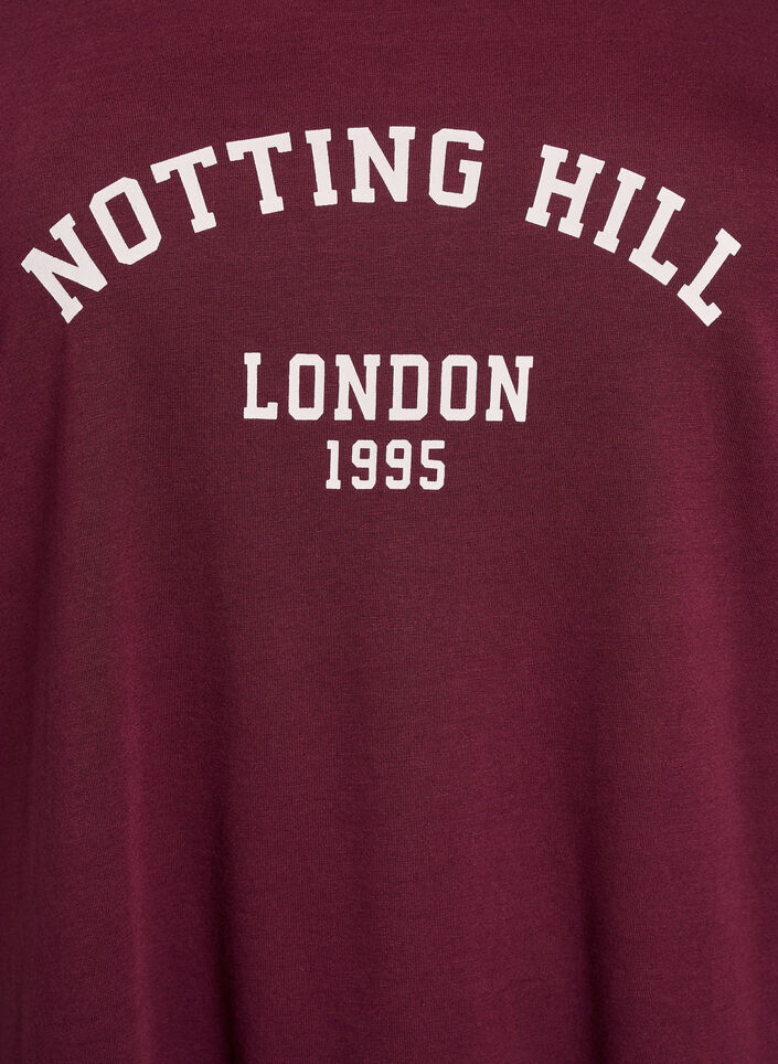 T-shirt med motiv, R&oslash;d, Packshot image number 2