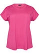 Kort&aelig;rmet T-shirt i bomuldsblanding, Lyser&oslash;d, Packshot image number 0
