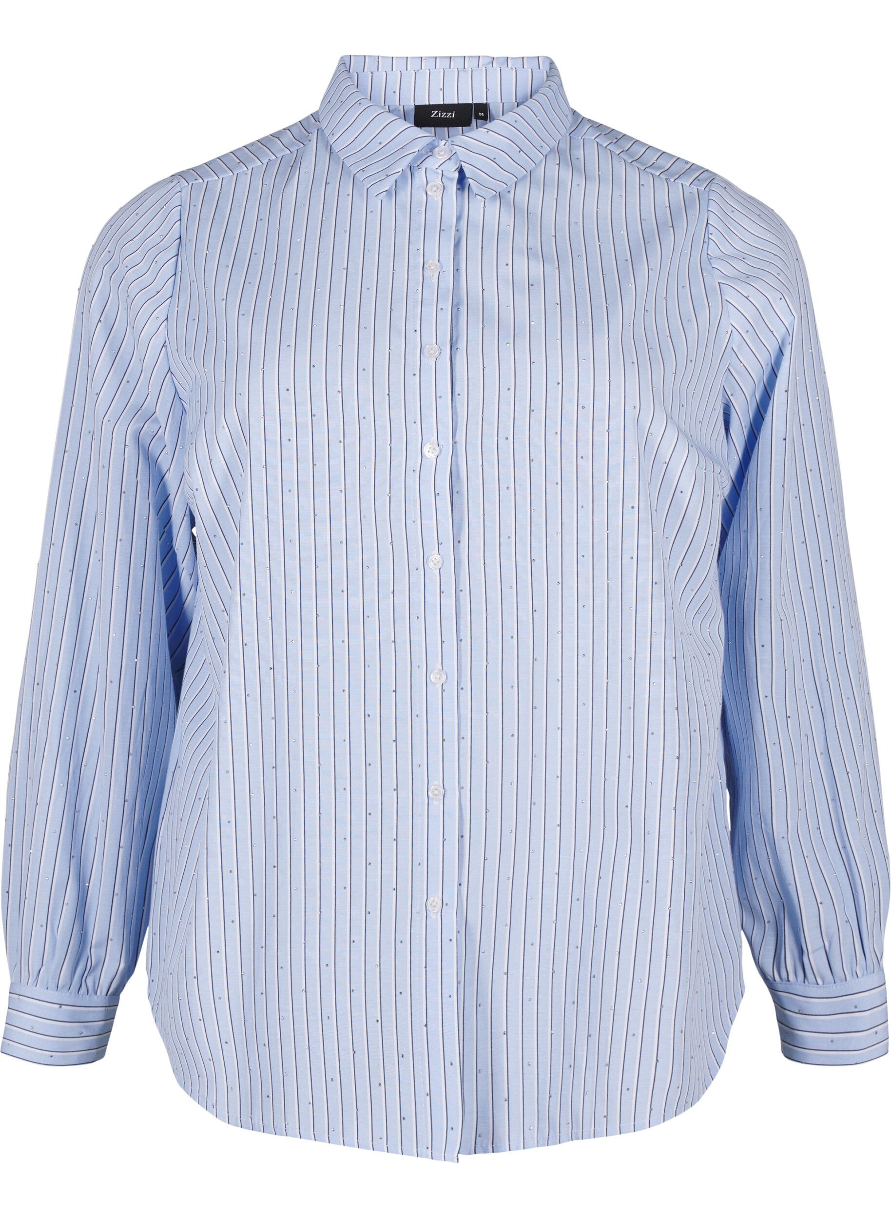 Stribet skjorte med nitter