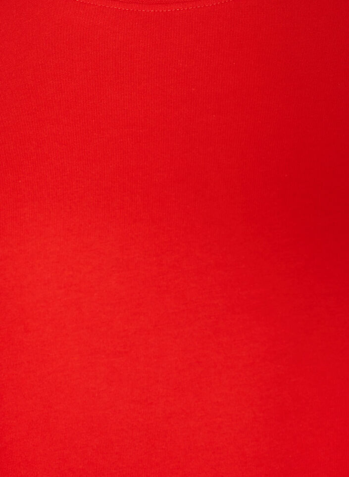 Boxy T-shirt i bomuld, R&oslash;d, Packshot image number 2