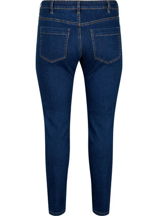 Slim fit Emily jeans med regulær talje, Dark blue, Packshot image number 1