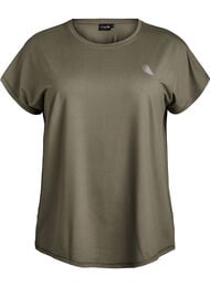 Ensfarvet tr&aelig;nings t-shirt, Gr&oslash;n