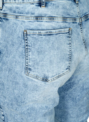 Mom fit jeans i bomuld, Light blue denim, Packshot image number 3