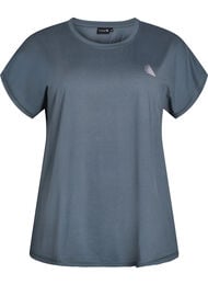 Ensfarvet tr&aelig;nings t-shirt, Gr&oslash;n