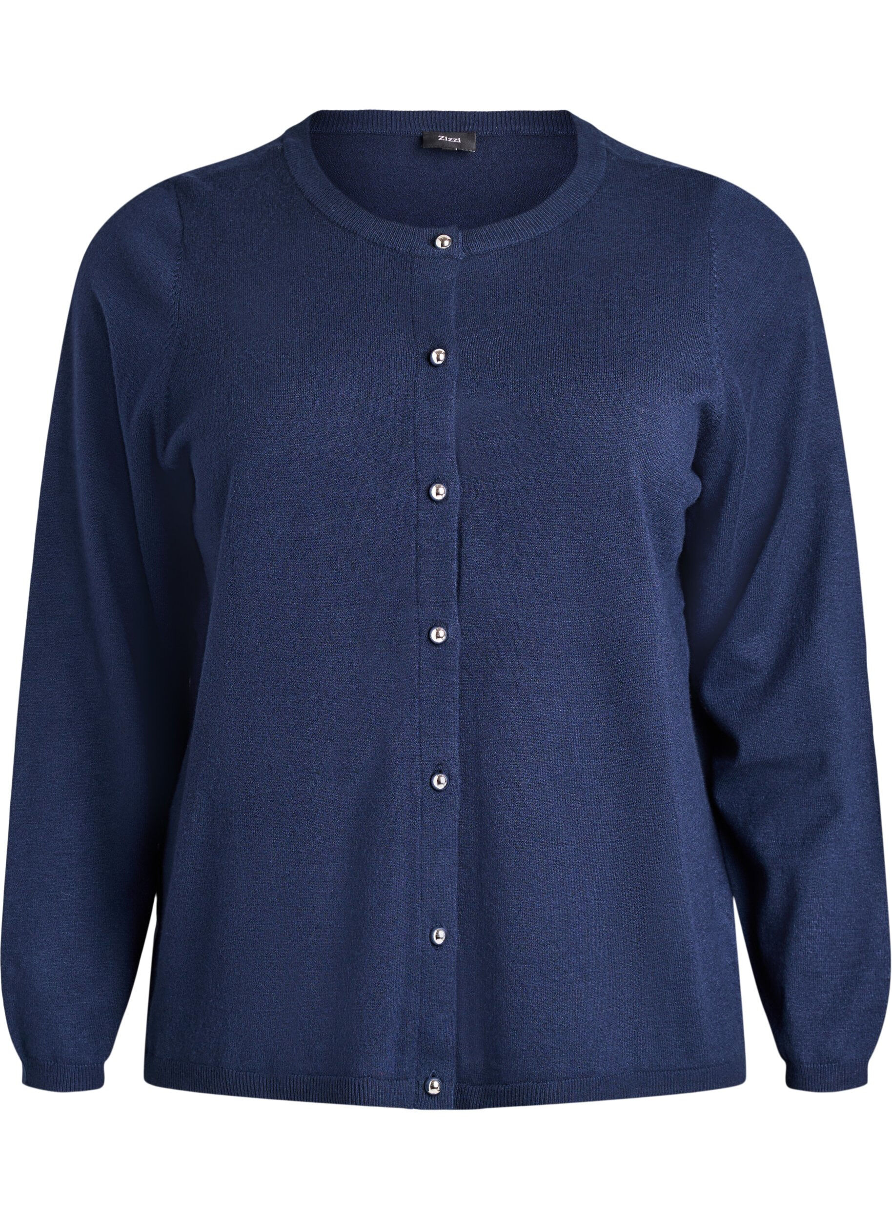 Cardigan med runde knapper