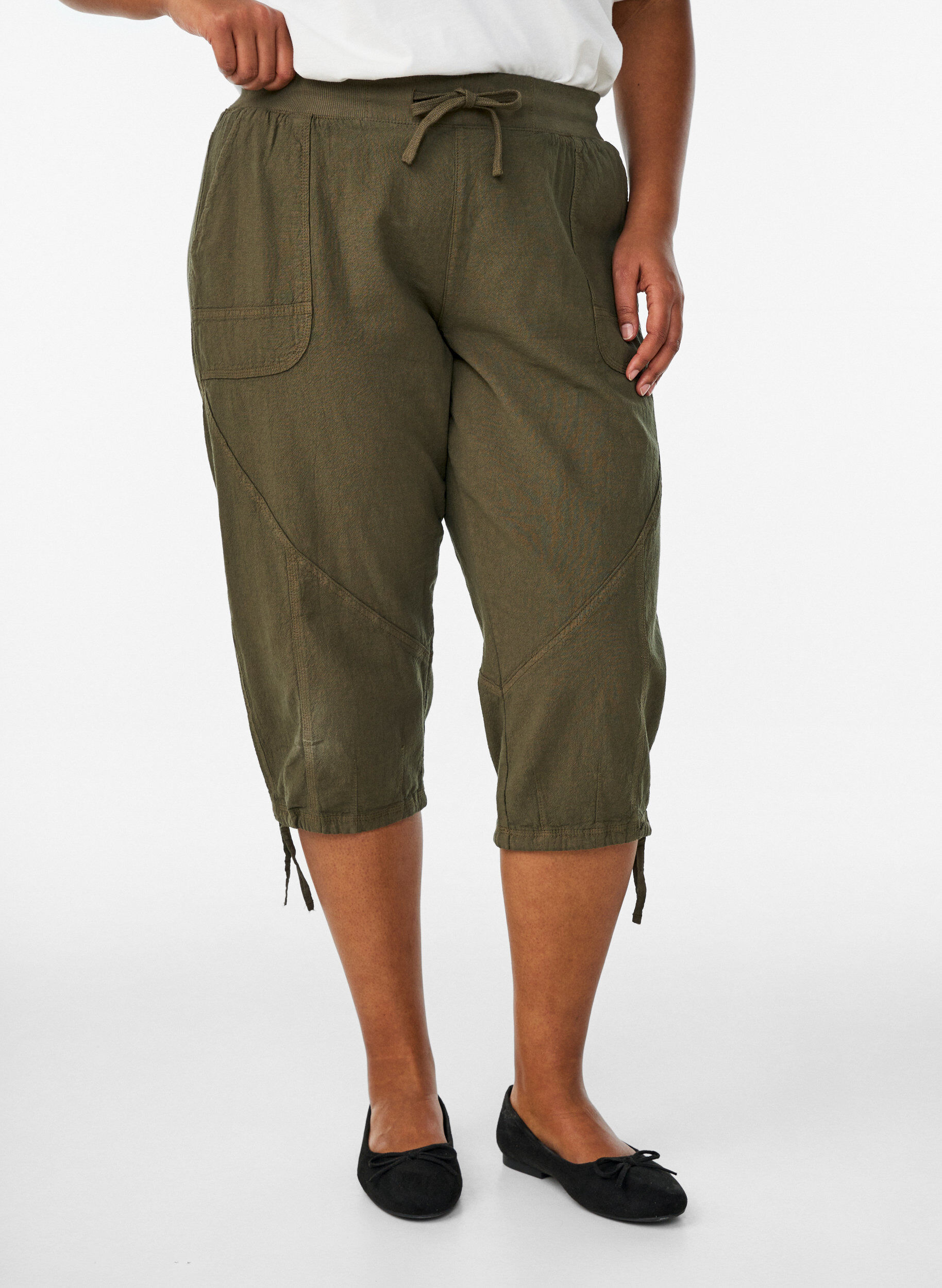 ZizziKnickers i bomuld, Gr&oslash;n, Model image number 2