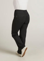 Regular fit Gemma jeans med høj talje, Black, Model