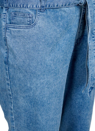 Langærmet denim jumpsuit, Light Blue Denim, Packshot image number 3