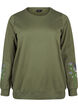 Sweatshirt med broderede blomster, D. L. Green W. emb., Packshot image number 0