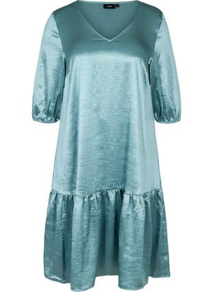 Shiny kjole med v-udskæring, North Atlantic Shine, Packshot image number 0