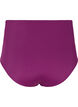 Højtaljet bikini trusse med draperinger, Dark Purple, Packshot image number 1