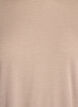 Jerseybluse med 3/4 &aelig;rmer, Beige, Packshot image number 2