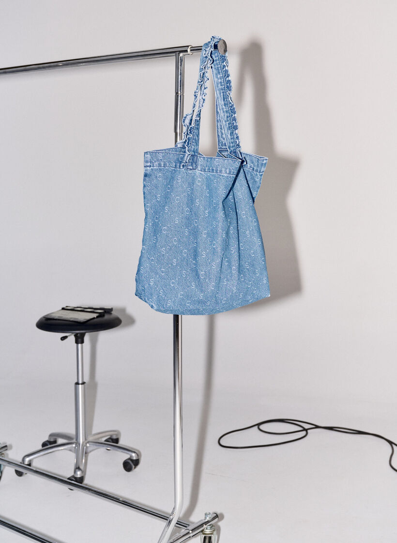 Denim shoppingbag, Light Blue Denim, Image image number 0