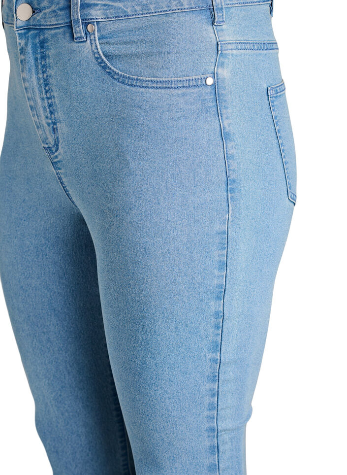 Amy jeans med h&oslash;j talje og super slim fit, Bl&aring;, Packshot image number 2