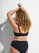Bikini-bh med b&oslash;jle og h&oslash;j st&oslash;tte, Sort, Model image number 2