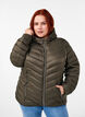Letv&aelig;gts jakke med h&aelig;tte, Gr&oslash;n, Model image number 0