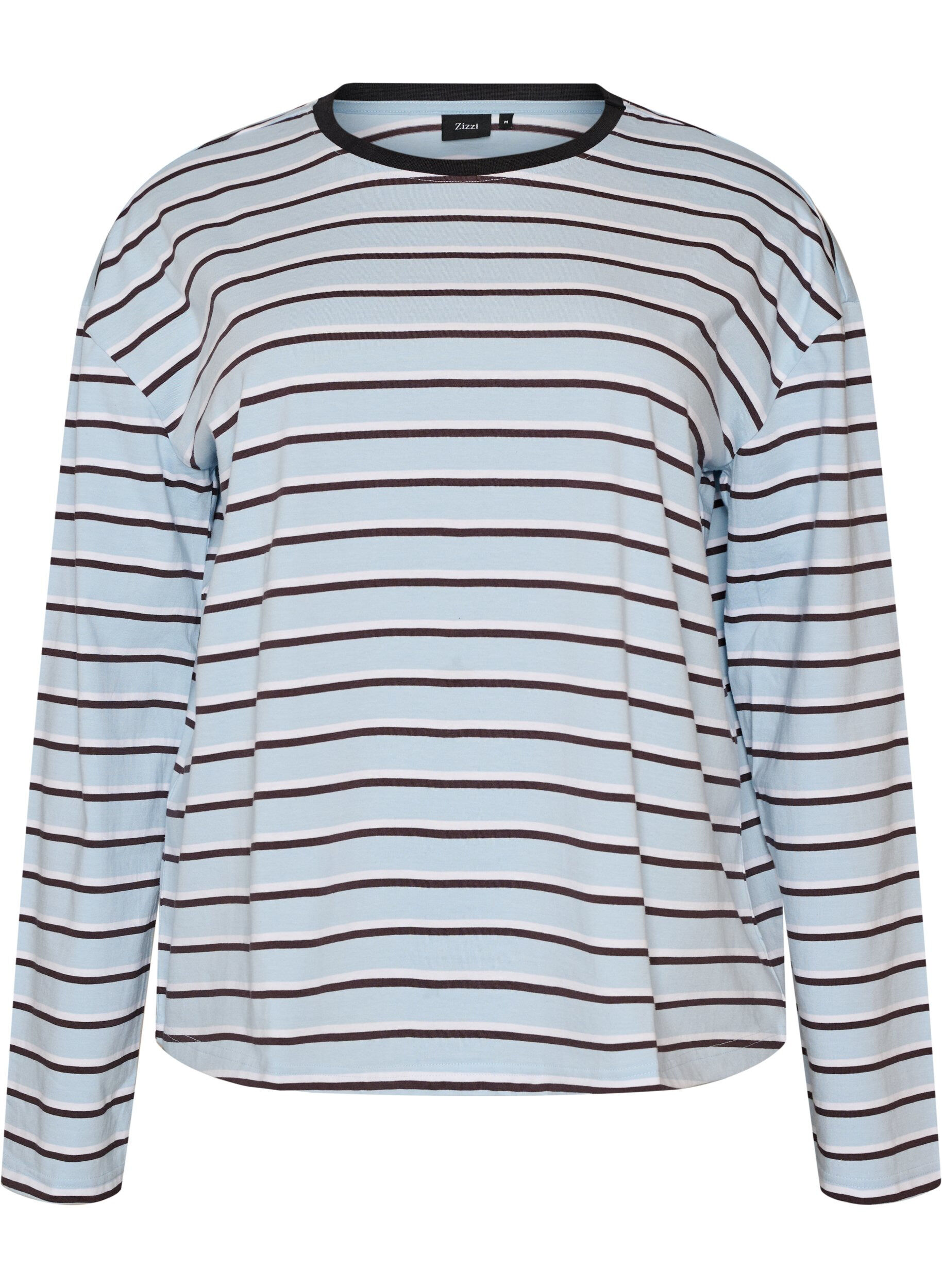 Basis t-shirt med lange &aelig;rmer